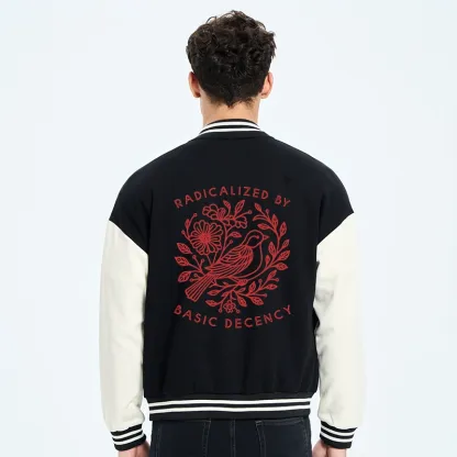 Tokyo-Tiger Pigeon That Was Moved Embroidery Varsity Jacket