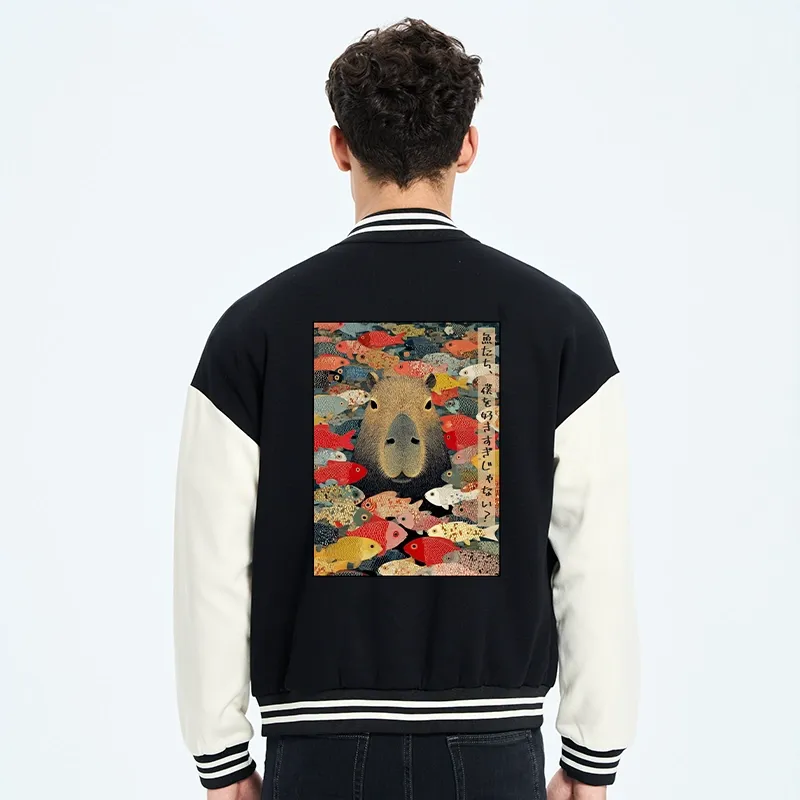 Tokyo-Tiger Am I Too Lovable? Embroidery Varsity Jacket