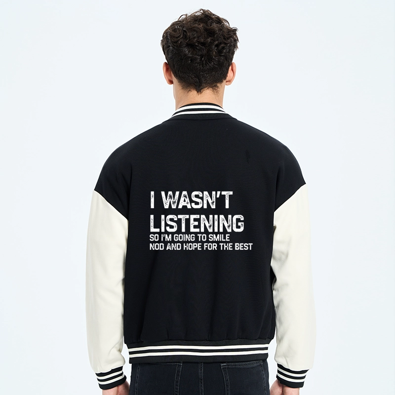 Tokyo-Tiger Indifferent To Everything Embroidery Varsity Jacket