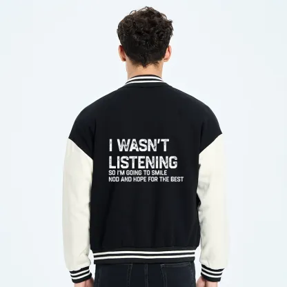 Tokyo-Tiger Indifferent To Everything Embroidery Varsity Jacket