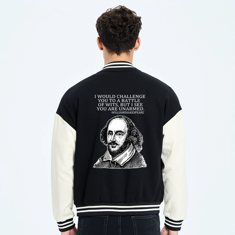 Tokyo-Tiger Your Intelligence Is Inferior To Mine Embroidery Varsity Jacket