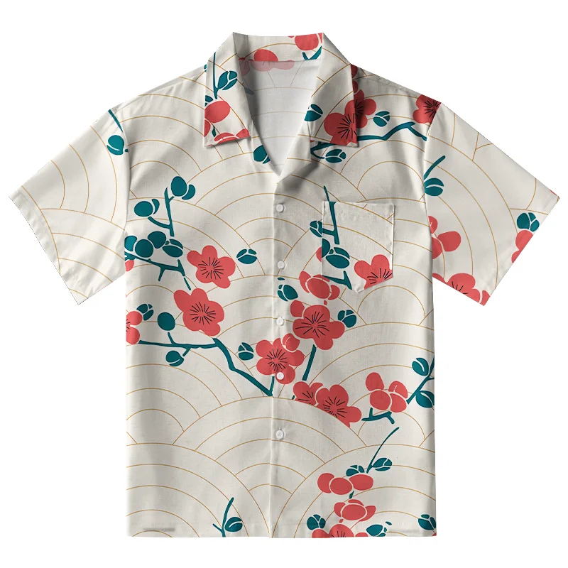 Tokyo-Tiger Blossom Wave Aloha Hawaiian Shirt