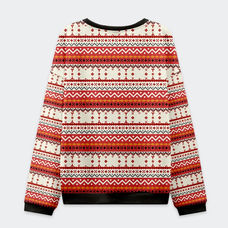 Tokyo-Tiger Arrested Cat Christmas Ugly Sweatshirt