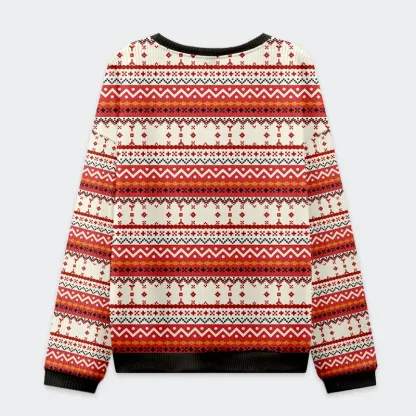 Tokyo-Tiger Arrested Cat Christmas Ugly Sweatshirt