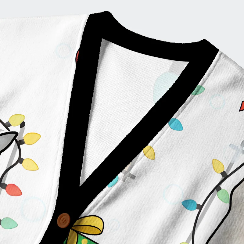 Tokyo-Tiger Cats Meme Ugly Cardigan Sweater