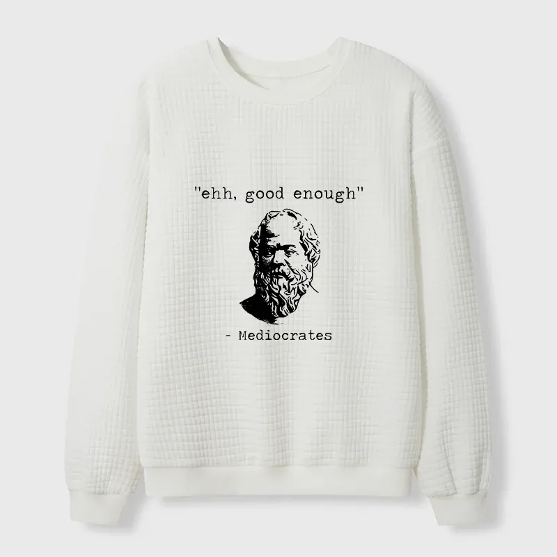 Tokyo-Tiger Mediocrates Meme Waffle Sweatshirt