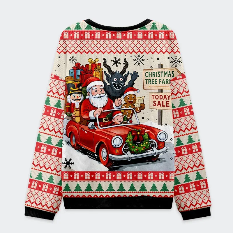 Tokyo-Tiger Happiest Time Christmas Ugly Sweatshirt