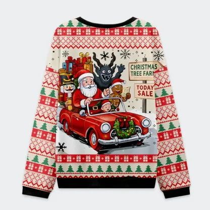 Tokyo-Tiger Happiest Time Christmas Ugly Sweatshirt