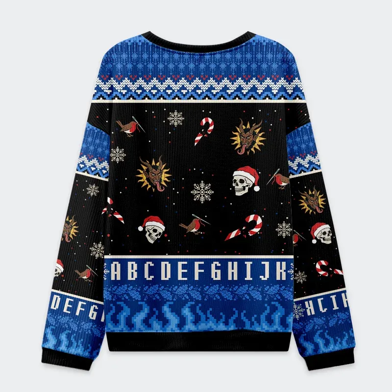 Tokyo-Tiger English Alphabet Funny Christmas Ugly Sweatshirt