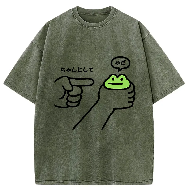 Tokyo-Tiger Japanese Dishonest Frog Washed T-Shirt