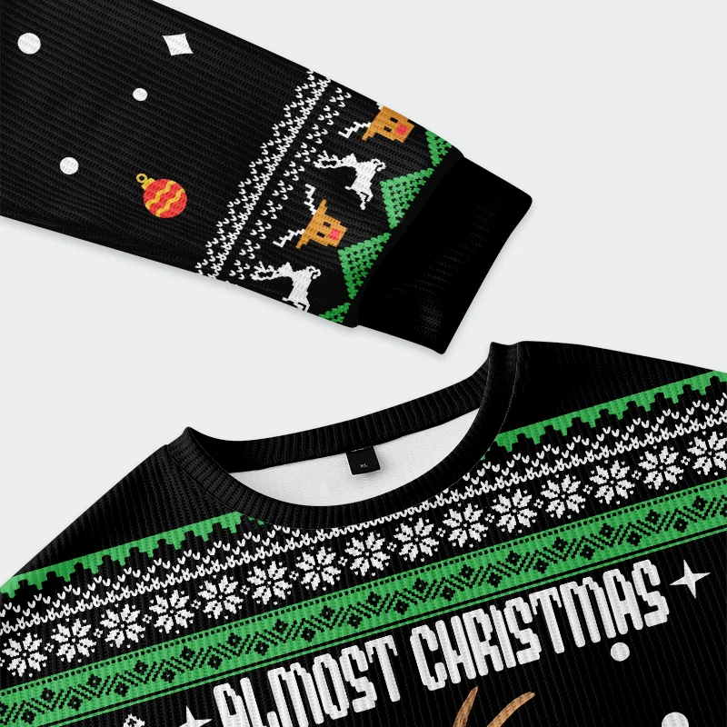 Tokyo-Tiger Reindeer Man Funny Christmas Ugly Sweatshirt