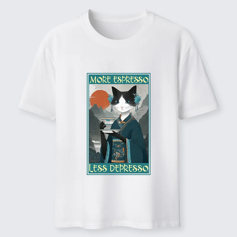 Tokyo-Tiger The Zen Barista Cat Classic T-Shirt