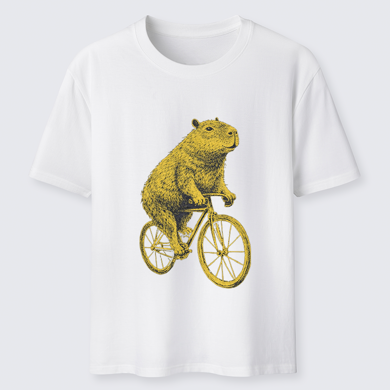 Tokyo-Tiger Funny Capybara On A Bike Classic T-Shirt
