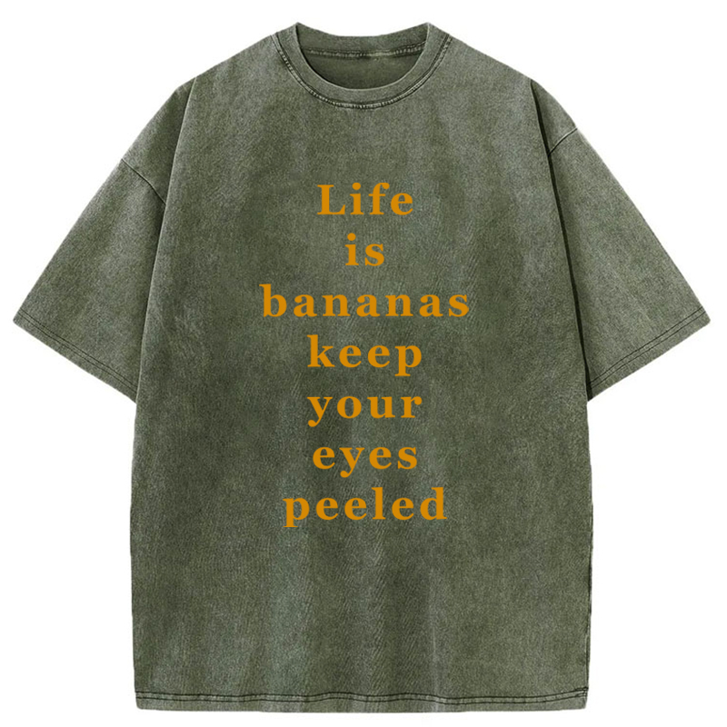 Tokyo-Tiger Life Is Bananas Washed T-Shirt
