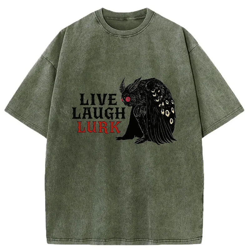 Tokyo-Tiger Mothman In The Shadows Washed T-Shirt