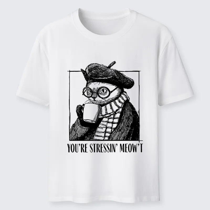 Tokyo-Tiger Cat Café：Sip, Don’t Stress Classic T-Shirt