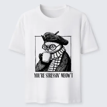 Tokyo-Tiger Cat Café：Sip, Don’t Stress Classic T-Shirt