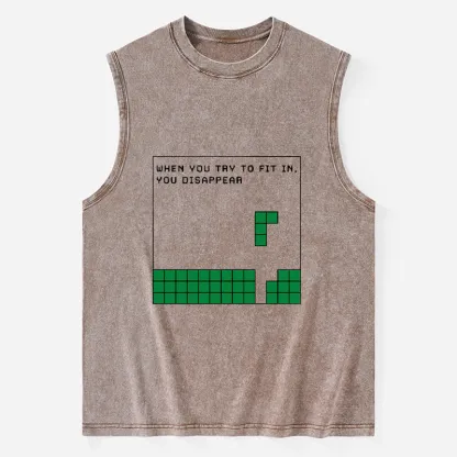 Tokyo-Tiger Be Your Unique Self Washed Tank