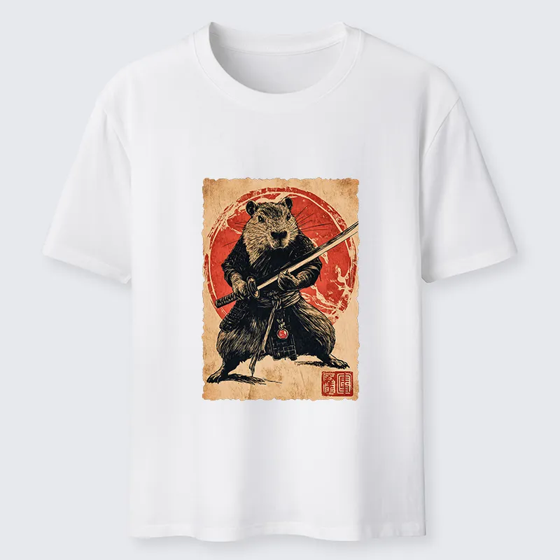 Tokyo-Tiger Samurai Capybara Japan Classic T-Shirt