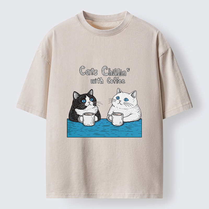 Tokyo-Tiger Leisure Time Washed T-Shirt