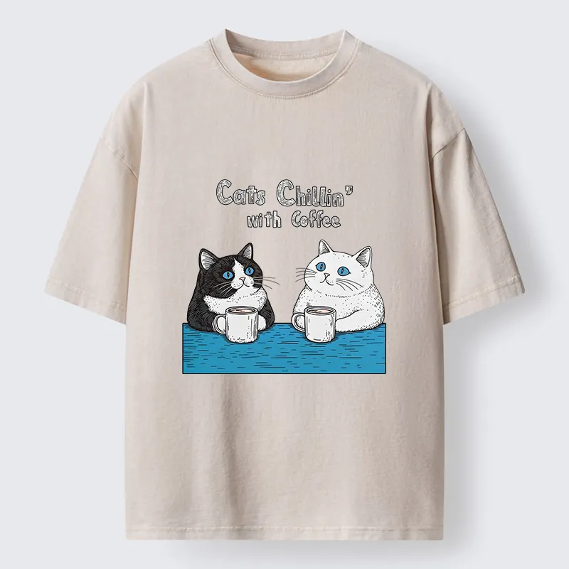 Tokyo-Tiger Leisure Time Washed T-Shirt