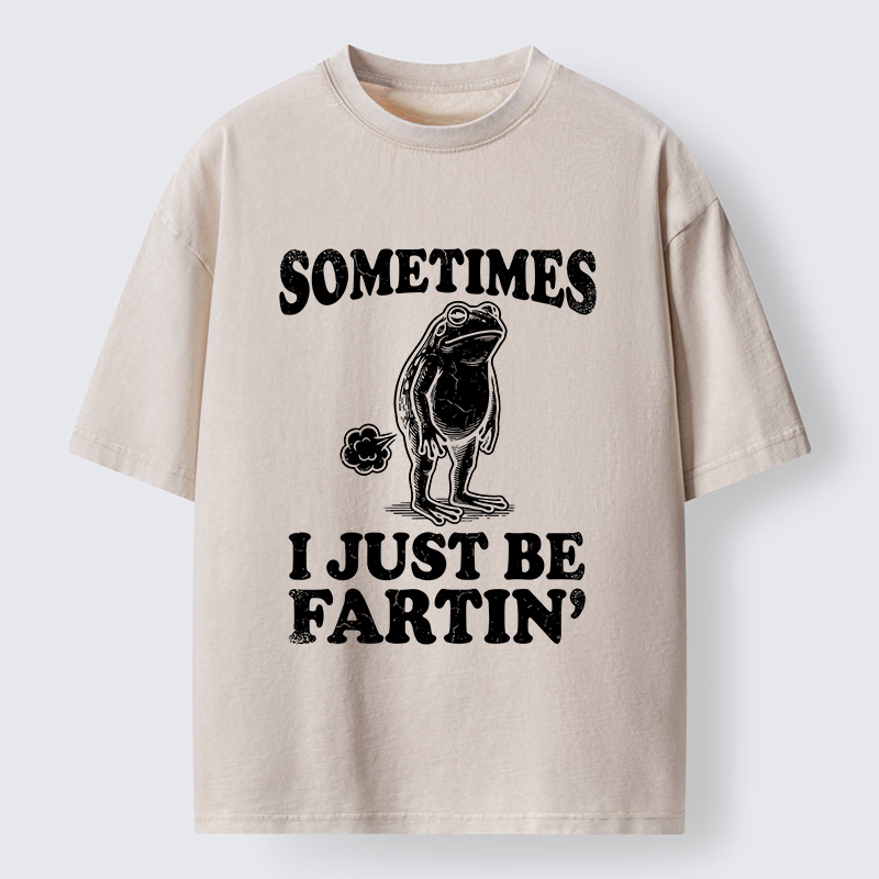 Tokyo-Tiger Farting Frog Washed T-Shirt