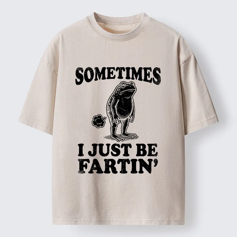 Tokyo-Tiger Farting Frog Washed T-Shirt