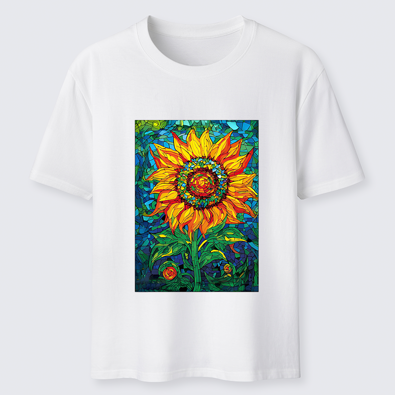 Tokyo-Tiger Colorful Art Sunflower Classic T-Shirt