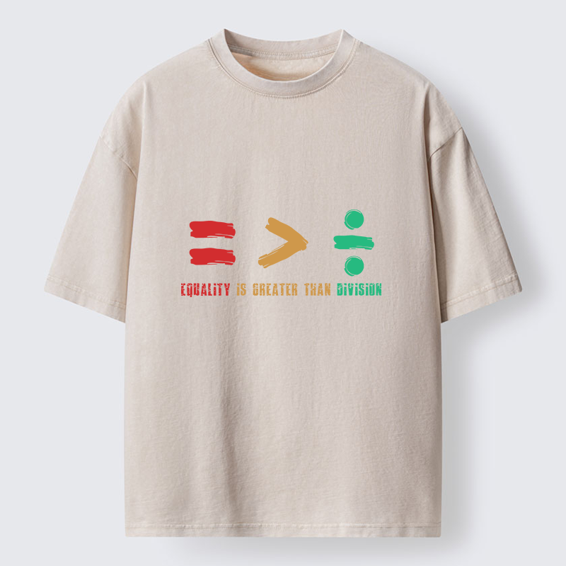 Tokyo-Tiger Equality Is Greater Than Average Washed T-Shirt