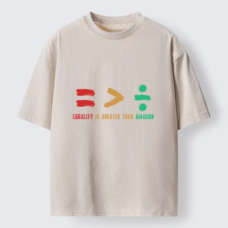 Tokyo-Tiger Equality Is Greater Than Average Washed T-Shirt