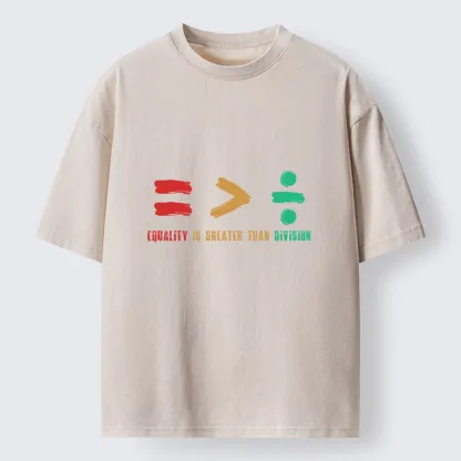 Tokyo-Tiger Equality Is Greater Than Average Washed T-Shirt