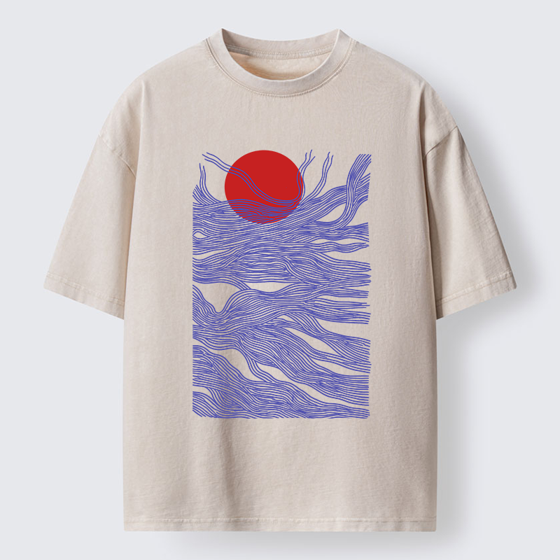 Tokyo-Tiger Branches And The Sun Washed T-Shirt