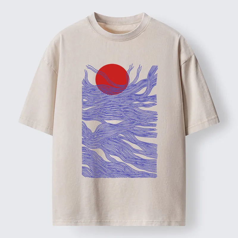 Tokyo-Tiger Branches And The Sun Washed T-Shirt