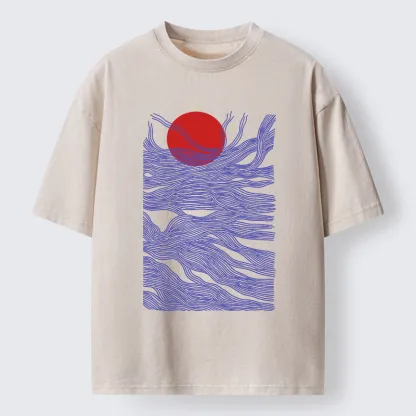 Tokyo-Tiger Branches And The Sun Washed T-Shirt