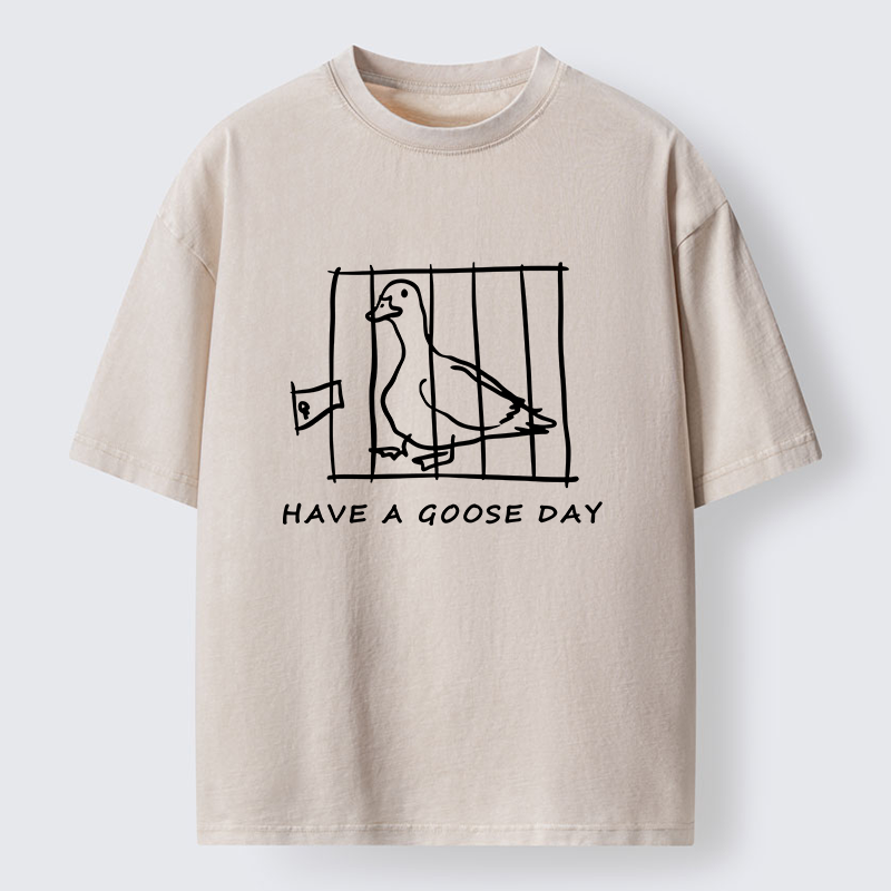 Tokyo-Tiger GOOSE Day Washed T-Shirt