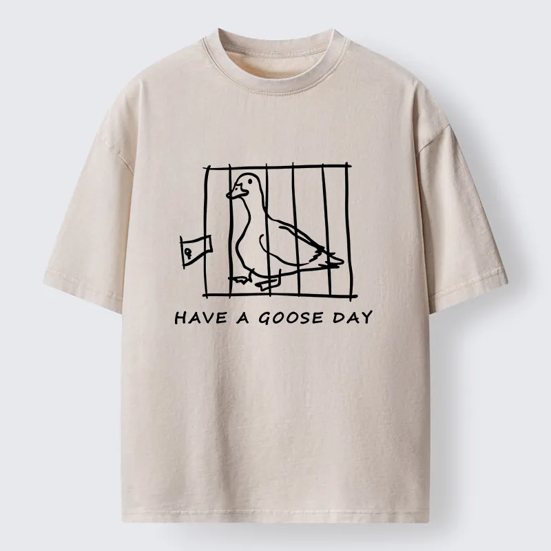 Tokyo-Tiger GOOSE Day Washed T-Shirt