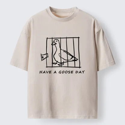 Tokyo-Tiger GOOSE Day Washed T-Shirt