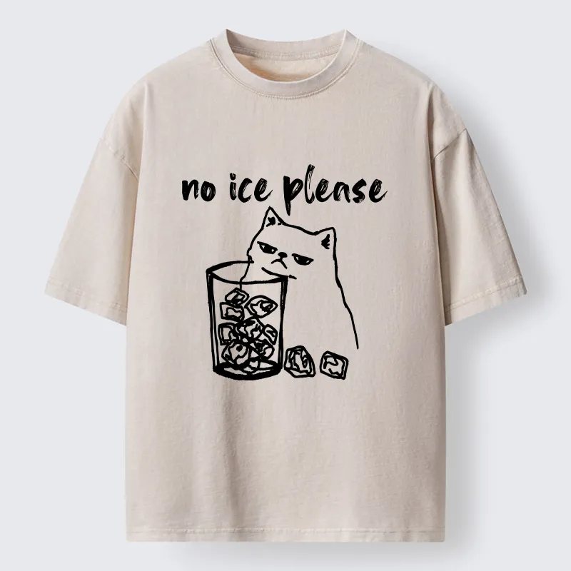 Tokyo-Tiger Cat Wants Ice Washed T-Shirt