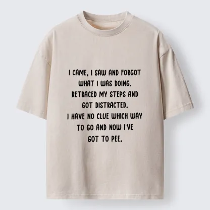 Tokyo-Tiger Forgot What I Was Doing Washed T-Shirt