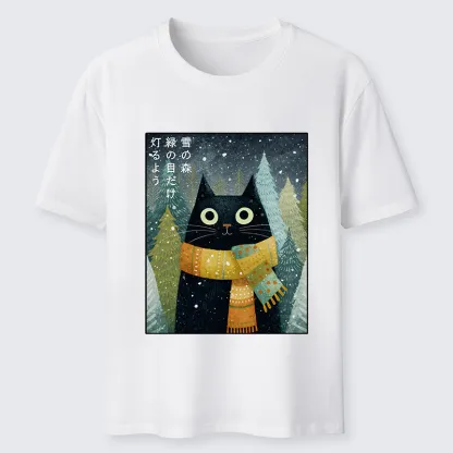 Tokyo-Tiger Black Cat With Green Eyes Classic T-Shirt