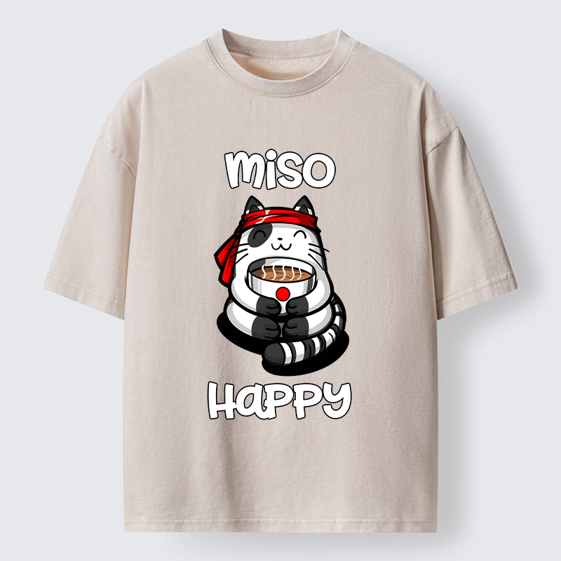 Tokyo-Tiger I‘m So Happy Washed T-Shirt