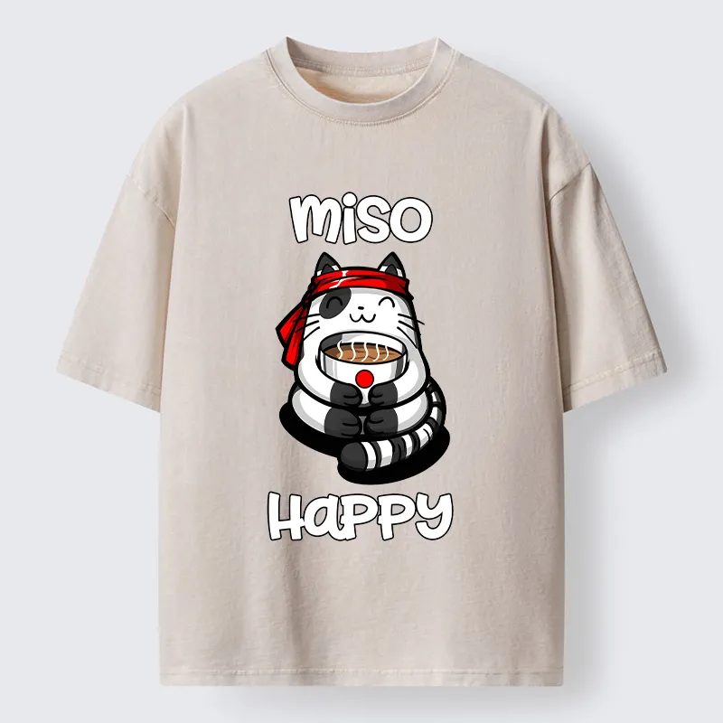 Tokyo-Tiger I‘m So Happy Washed T-Shirt