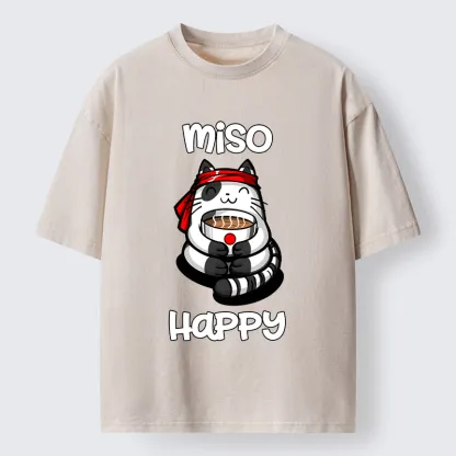 Tokyo-Tiger I‘m So Happy Washed T-Shirt