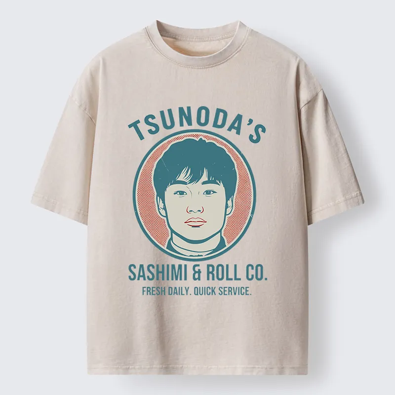 Tokyo-Tiger Sashimi & Roll Co. Washed T-Shirt