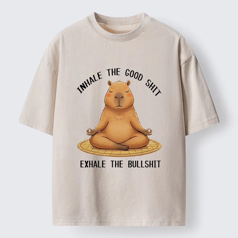 Tokyo-Tiger Zen Breathing Washed T-Shirt