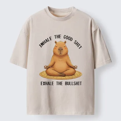 Tokyo-Tiger Zen Breathing Washed T-Shirt