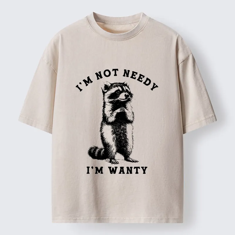 Tokyo-Tiger Raccoon's Prayer Washed T-Shirt