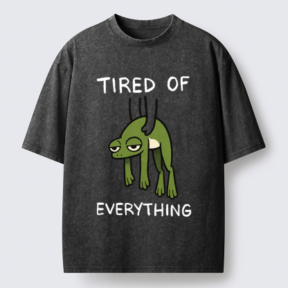 Tokyo-Tiger Tired Frog Washed T-Shirt