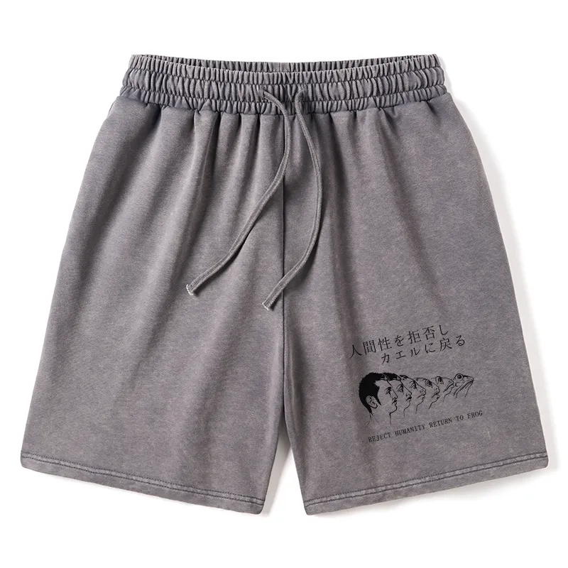 Tokyo-Tiger Return To Frog Washed Shorts