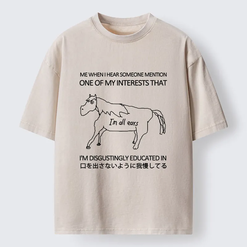 Tokyo-Tiger I Immediately Felt Energized Washed T-Shirt